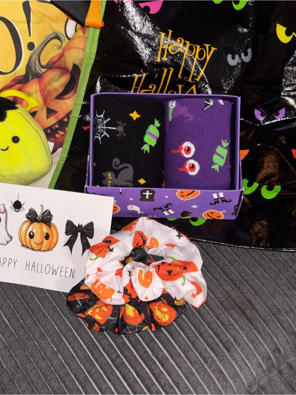 Halloween Accessory Set - Orange & Purple